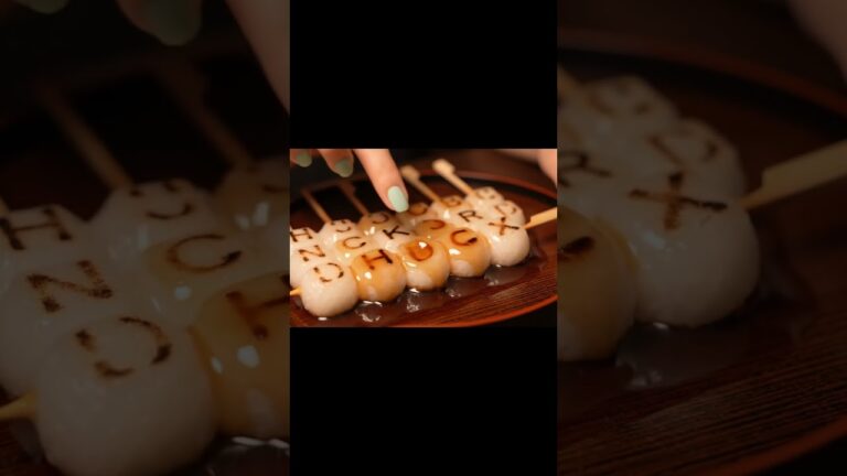 みたらし団子キーボードをタイピング｜Typing on a Mitarashi Dango Keyboard 🍡⌨️ #ASMR #shorts #asmr #handmade #AiSMR