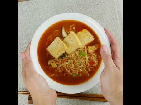 辛ラーメンと豆腐