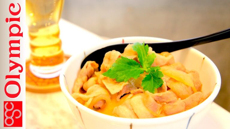 オリンピックの超簡単レシピ　豚丼の作り方