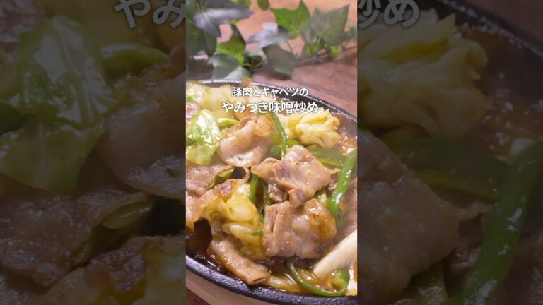 【やみつき味噌ダレ】 おうち居酒屋レシピ｜豚とキャベツの簡単味噌炒め｜#簡単レシピ #豚肉レシピ #おつまみレシピ #料理 #おうちごはん
