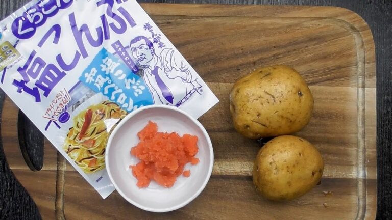 【じゃがいもと塩こんぶと明太子】調味料不使用で激ウマ！おつまみにも弁当のおかずにもなる。