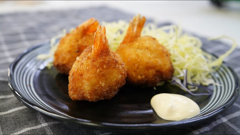 Fried Shrimp Ball | エビ団子フライ | SuSu Kitchen | ASMR Cooking
