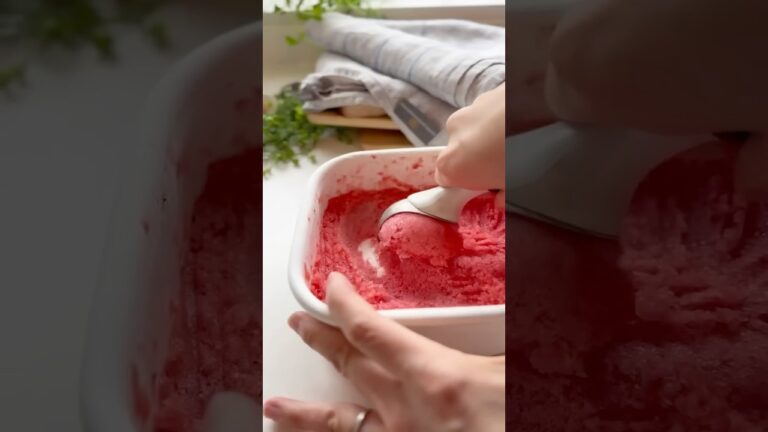 【材料3つ】いちごシャーベット #簡単レシピ