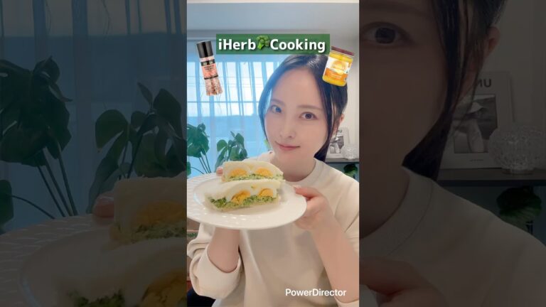 【朝ごはん】ブロッコリー🥦と卵の美容サンドイッチ🥪