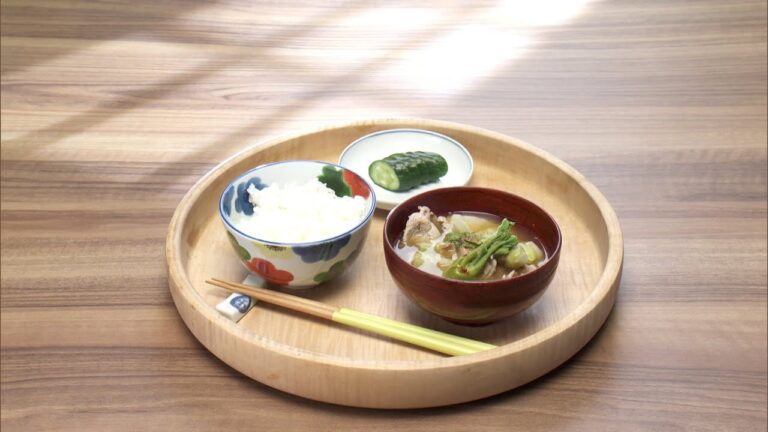 【3分クッキング公式】山菜と春野菜の豚汁