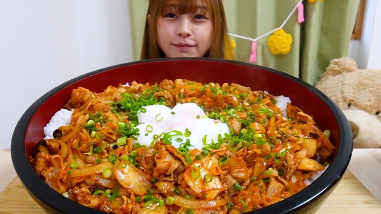 【大食い】豚キムチ丼5合