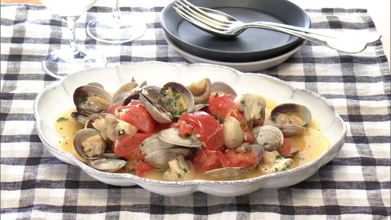 【3分クッキング公式】あさりとトマトの酒蒸し／蒸し汁リゾット