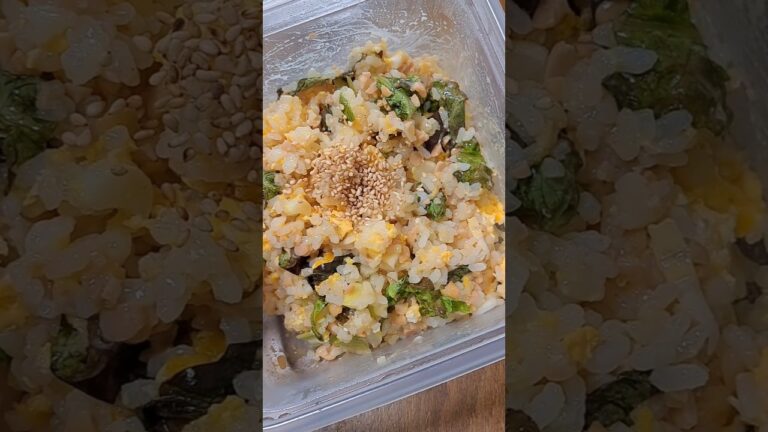 レンジで納豆チャーハン作ってみた。#shorts #ズボラ飯