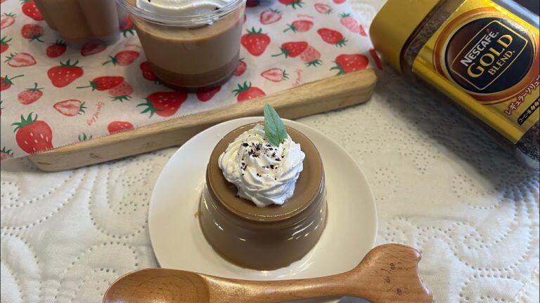コーヒーミルクプリン／プルプル美味しい簡単おやつ