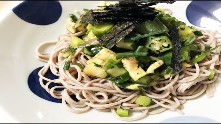 【料理】冷たいぶっかけそば　【暑い日の簡単レシピ】