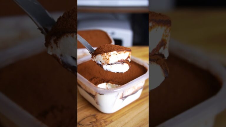 材料4つ！タッパーそのままティラミス作り方！#簡単レシピ