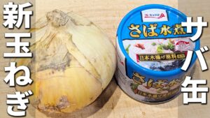 【新玉ねぎとサバ缶のレシピ】切って和えるだけ！簡単美味しいタマネギ漬けの作り方　辛味を抑えて栄養を逃さない！子供にも大人気な副菜レシピ