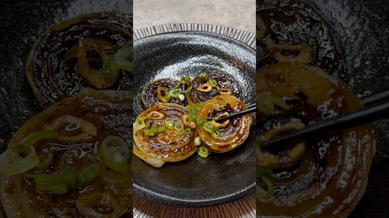 新玉ねぎのステーキ