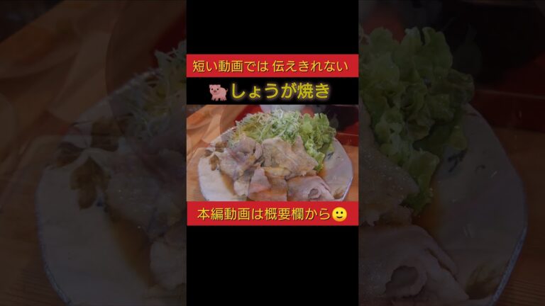 【仙台グルメおすすめ】豚のしょうが焼き！豚汁！種類豊富！おいしい定食！生計 たつき #shorts