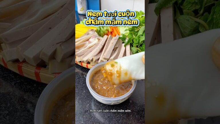 Nem tươi cuộn chấm mắm nêm – ăn là ghiền, cuốn là mê // 生春巻き×マムネムソース – 巻いて楽しい、食べてやみつき