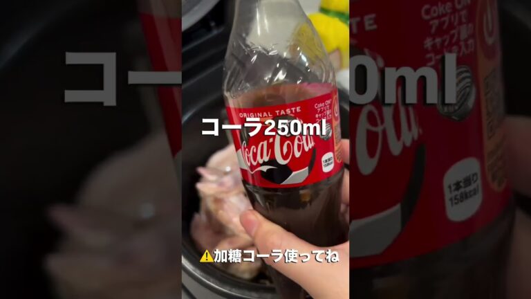 炊飯器で手羽先のコーラ煮