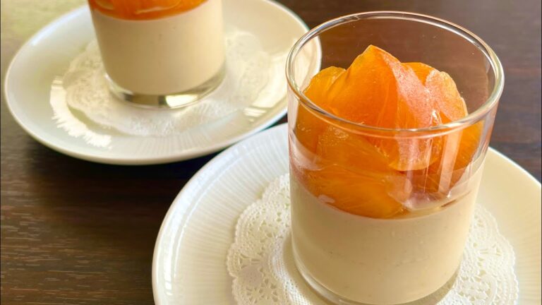 熟した柿を消費【柿とほうじ茶のプリン】