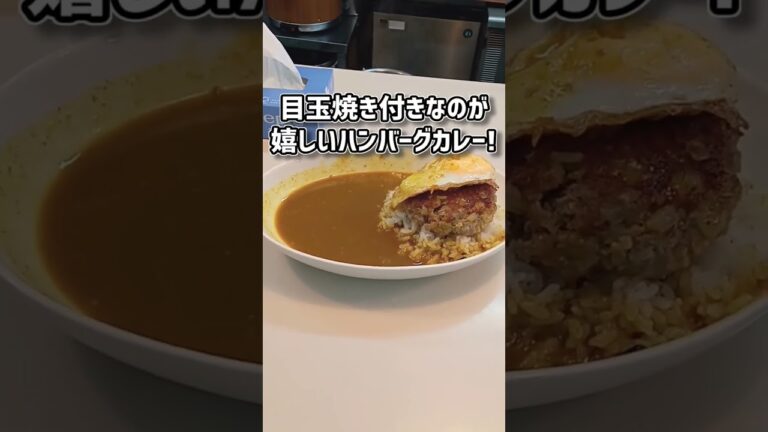 【カレーなるハンバーグ華麗！】バーグカレー＠Tonkin(鳥取・米子) #shorts #ハンバーグ #ハンバーグ王子 #グルメ #カレー #カレーライス #鳥取県  ⠀