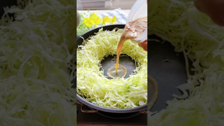 フライパンで【爆痩せ🔥もんじゃ】#管理栄養士 #ワンパン #もんじゃ焼き #ずぼらダイエット #低糖質 #低脂質 #shorts