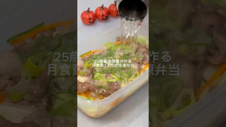 1食161円✨冷凍出汁うどん弁当✨#冷凍弁当 #時短節約 #節約弁当 #出汁うどん#うどん