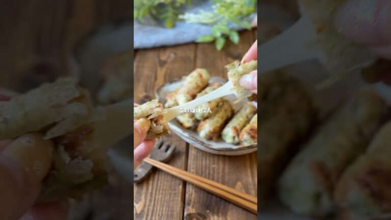 のび〜るチーズのちくわの磯辺揚げ