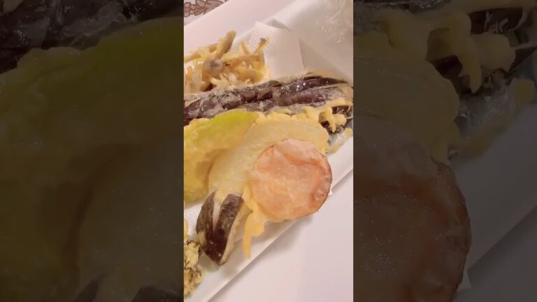 ランチは米粉で揚げた天ぷら🥰🙌🏻✨アボカド🥑美味しかったよぉ〜💕