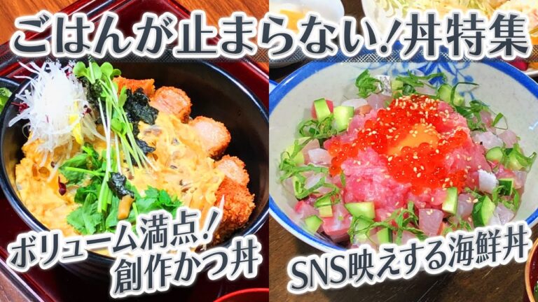 【静岡グルメ】ボリューム満点！創作かつ丼＆SNS映えする海鮮丼【とびっきり食堂】