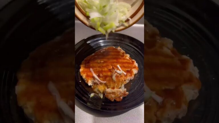 【板チーズ月見つくね】マックチキンナゲットのバーベキューソースが余ったのでオッサンがどうにかしようとした結果　[Cheese board Tsukimi meatballs]