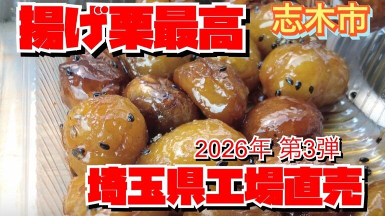 【工場直売巡り】あの焼き栗で有名な天馬堂さん✨志木市にある本店へお邪魔したら　「揚げ栗」なるものを発見✨これが絶品だった〜