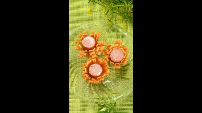 【魚肉ソーセージは全部コレにして♡】「そのまま食べるより100倍旨い！」「これ考えた人、天才！」超簡単おかずレシピ / Sausage Flowers #shorts