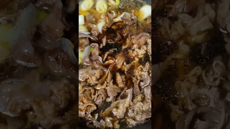 すき焼きうどん🥩 #チャンネル登録お願いします #高評価お願いします #拡散希望