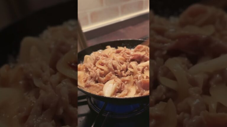 【23時のお弁当作り】生姜焼き弁当