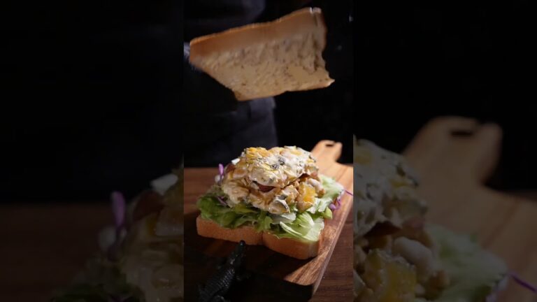 【サンドイッチ レシピ】3分で誰でも作れる！はさむだけ！かぼちゃサラダサンドイッチ　Punpkin sandwich