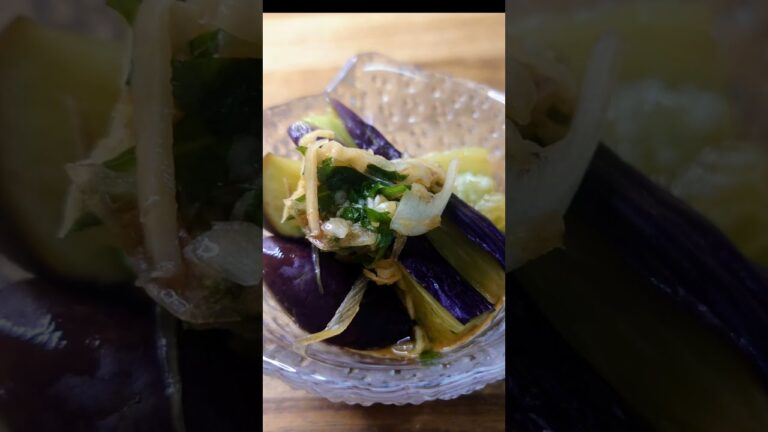 レンチン茄子で簡単。薬味たっぷり夏ならでは!