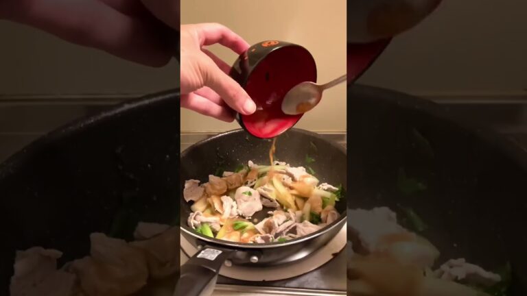 【ズボラ料理】豚肉とセロリの味噌炒め