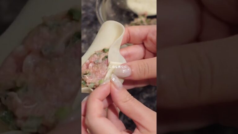 【インスタでバズった】夫の胃袋掴むにらまんじゅう🤍 #shorts #cooking #料理 #レシピ #暮らし