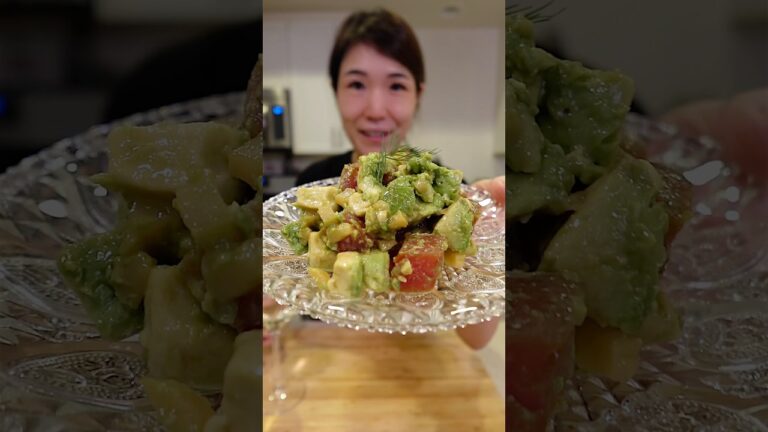 最強の組み合わせ！アボカド、マグロ、たくあんの簡単絶品おつまみ。