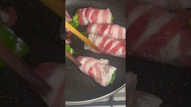 ピーマンの肉巻き！#shorts