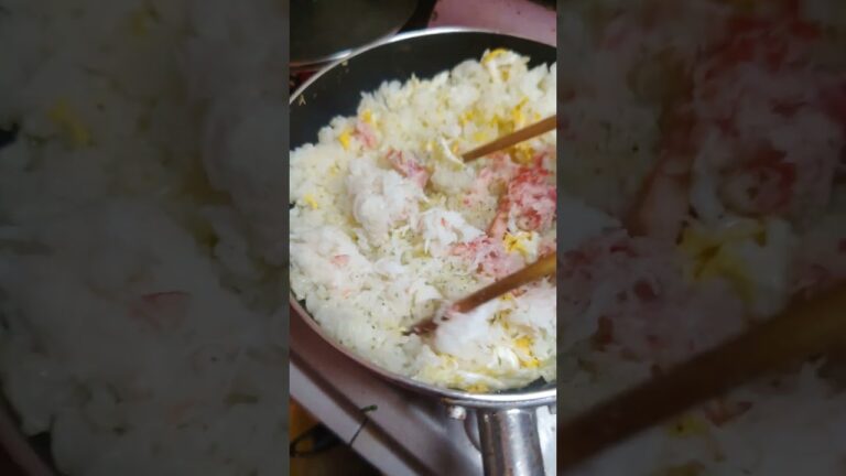 カニレタスチャーハン #お家で築地メシ