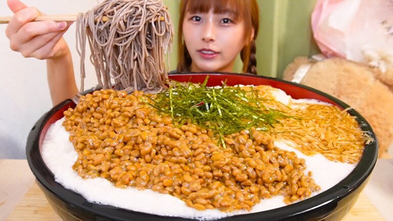 【大食い】とろろ納豆そば15人前