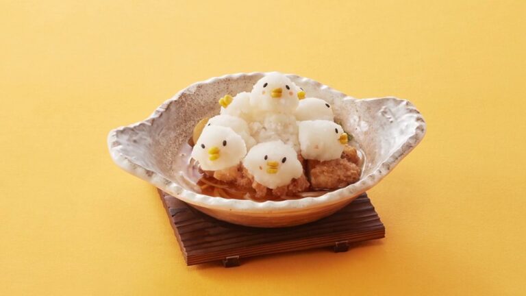 【たっぷり野菜メニュー】チキンかあさん煮定食 ｘ ひよこ(大根)