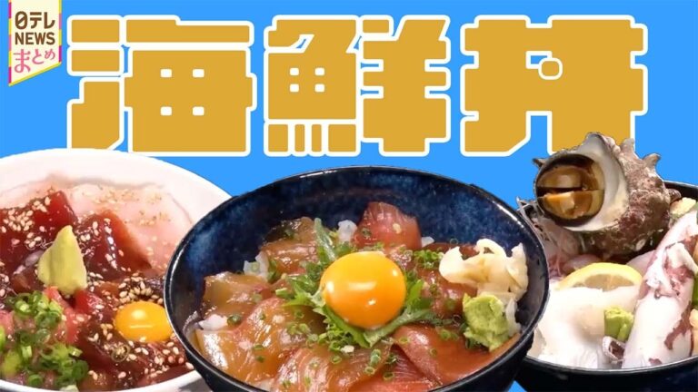 【海鮮丼】まるで宝石箱！15種類の豪華海鮮丼／大満足！幸せの名物丼