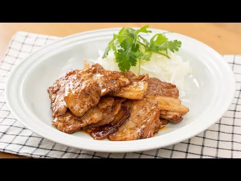 豚バラの中華風しょうが焼き