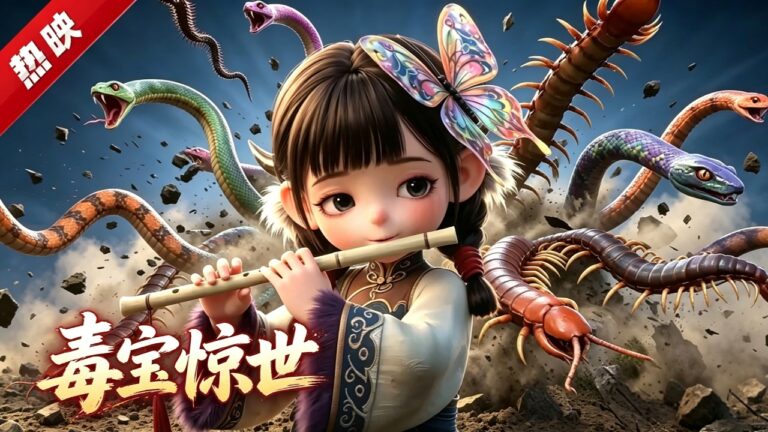 MULTI SUB《毒寶驚世》萬毒穀小魔女顧呦呦下山找爹啦！聽說爹爹是大燕國權傾朝野的攝政王？聽說爹爹被壞人追殺？三歲的小奶團騎著巨蟒從天而降！ #AI #漫劇 #動漫 #無盡動漫社