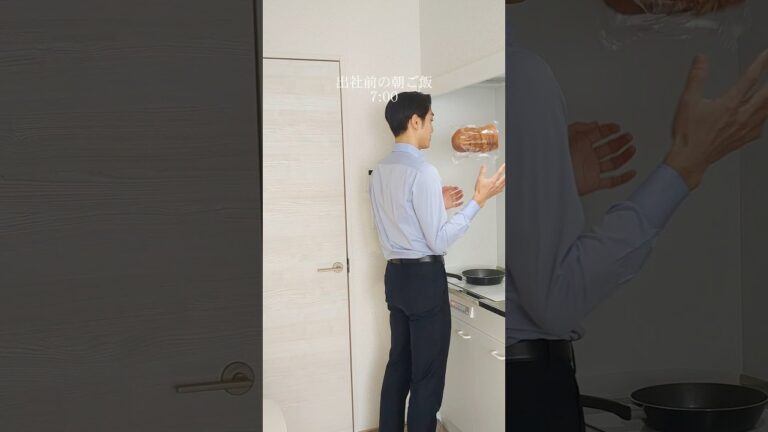 【出社前の朝ご飯】焼き芋アボカドトーストをスーツで作ったら遅刻しそうになって危ないところだった　#焼き芋 #アボカド #shorts