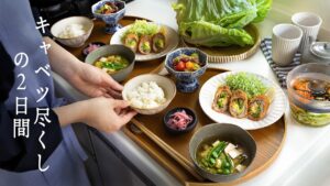 # 152 毎日食べたい春キャベツ｜14品のおうちごはんとおやつ【暮らしと食のvlog】Garden Cabbage Recipes