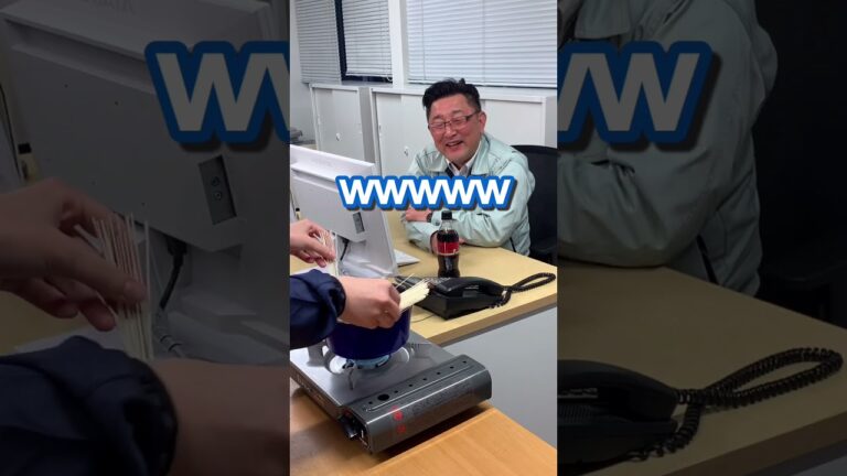 【会社で料理】会社で超簡単!納豆坦々風そうめん作ってみた!!