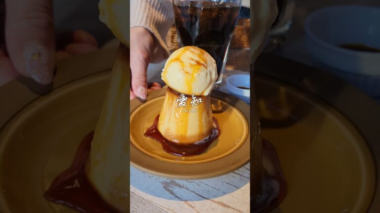 【アイスの乗った可愛いプリンが人気のお店🍮】硬めのプリンとカラメルソースがとっても美味しい！#愛知グルメ #POPOVER