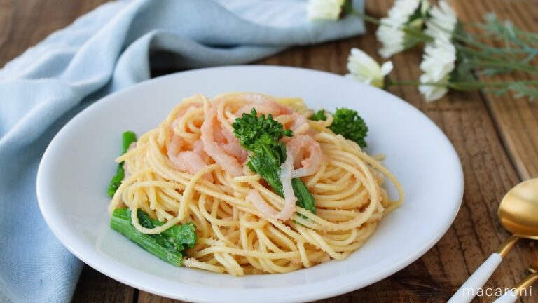 【いか明太パスタ】和風パスタの定番！明太子といかの相性抜群♪