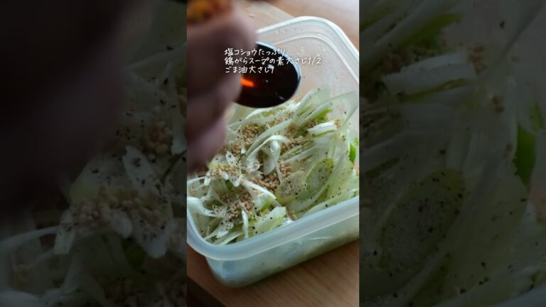 ささみとネギのサラダ